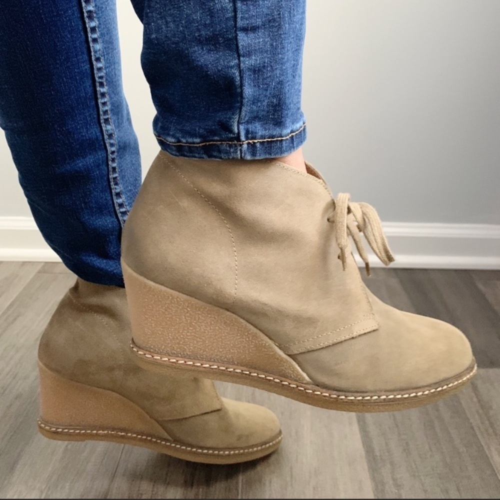 J.Crew Mcalister suede wedge booties